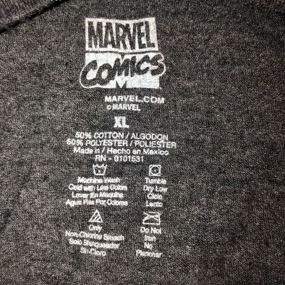 Marvel Comics The Punisher Skull Distressed Tee in Gray - Picture 4 of 5